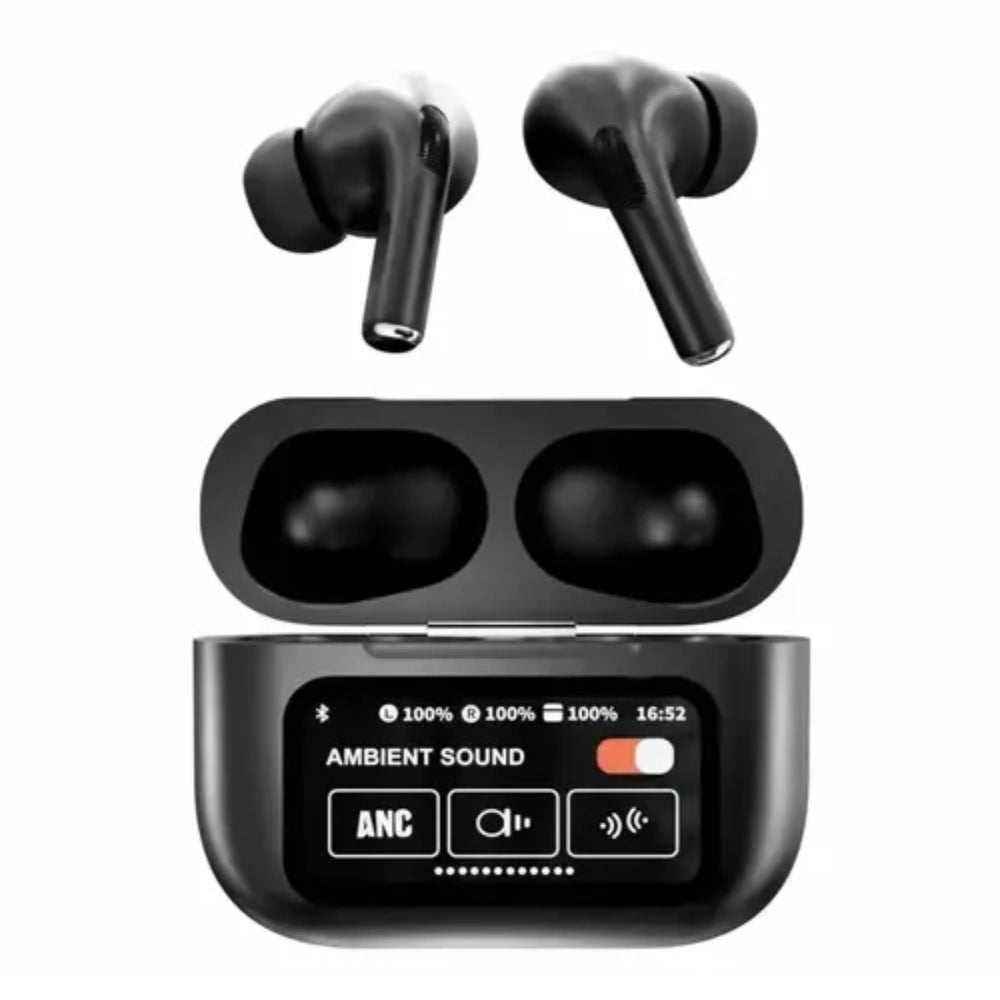A9 Pro High Quality Sound, ENC Noise Reduction Wireless AirPods With Smart Touch Screen Control